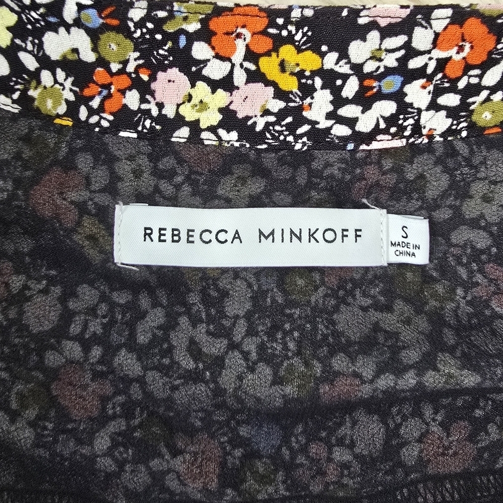 Rebecca Minkoff Ditsy Floral Print Ollie Viscose Mini Dress Size Small - Picture 2 of 11